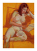 Print of Figure Studying