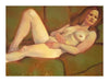 Print of On the Green Couch